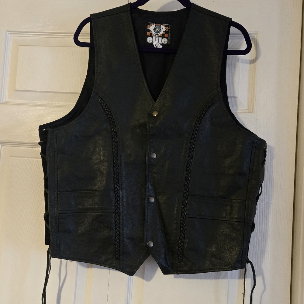 Womens Leather Motorcycle Vest
